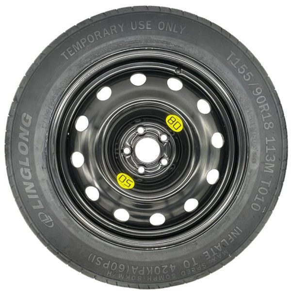 Spare wheel + set with cover Mercedes M W164 (2005-2011) - 155/90R18 - Image 3
