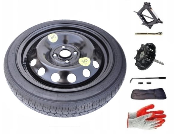 Spare wheel + set with mounting screw Hyundai I10 I (2008-2013) - 16 inches