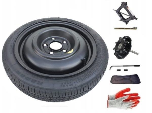 Spare wheel + set with mounting bolt Mazda Premacy I (1999-2005) - 15 inches